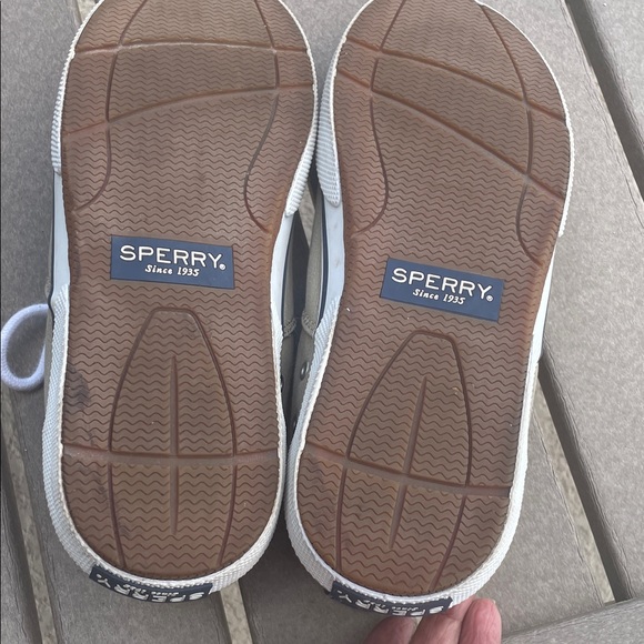 SPERRY Men's Canvas Boat Shoes - Olive Tan SZ 8.5 - Picture 8 of 10